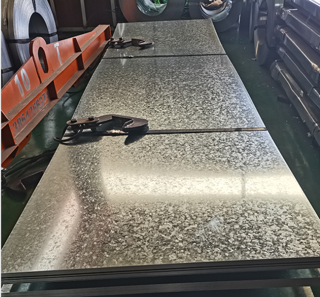 Printed galvanized steel sheet