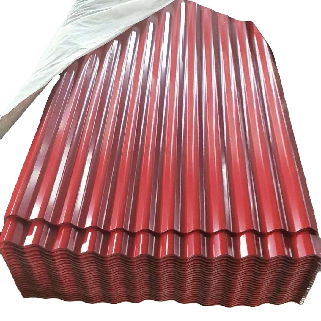 Red pre-painted roofing steel sheets