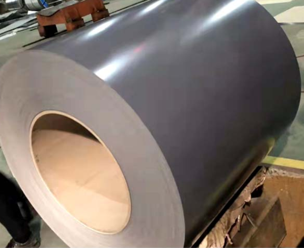 Color-coated steel sheet Medium gray